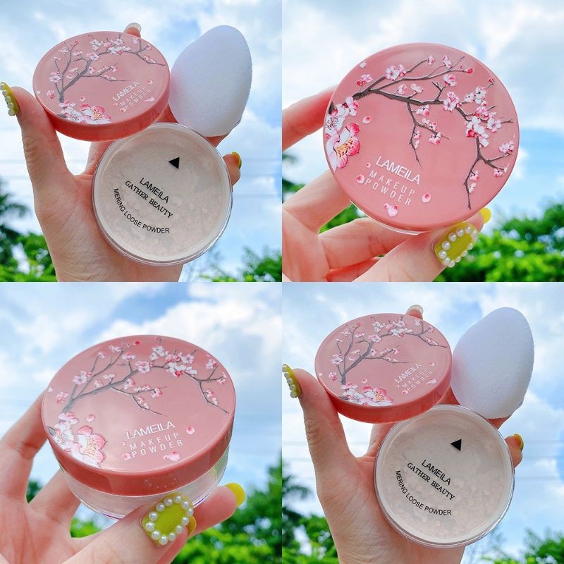 ( Chính hãng) Phấn phủ bột kiềm dầu hoa đào Lameila
