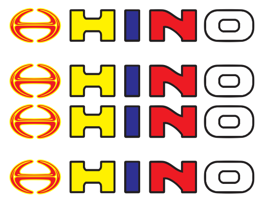 CHỮ HINO phản quang dán xe tải