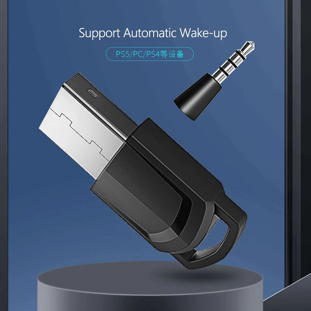 【Hot item】 Bluetooth Audio Adapter Wireless Headphone Adapter For Ps5/ps4 Game Console Pc Headset 2 In 1 Usb Bluetooth 5.0 Dongle