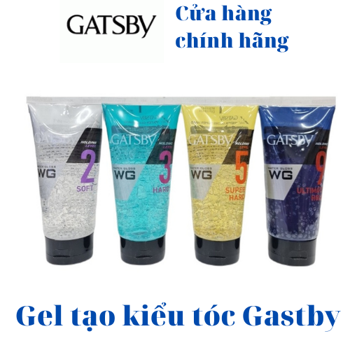 HCMGel vuốt tóc nam nữ unisex mềm giữ nếp tóc Gatsby Water Gloss Hard Wet