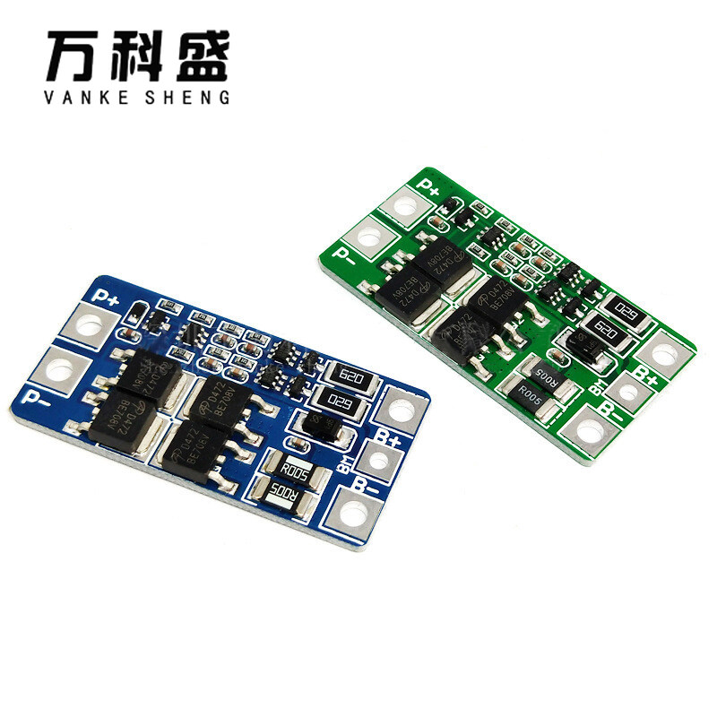 2S 10A 6.4V Lithium iron Phosphate 7.4V Lithium Battery Protection Board 8.4V with Balanced Overcharge Protection