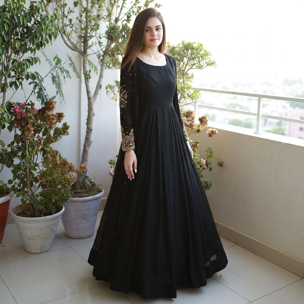 Stylish Royal Embroidered Coat/Gown with Long Frock & Trouser 3-Piece - Party Wear Dresses for Women | Daraz.pk Stylish Royal Embroidered Coat/Gown with Long Frock & Trouser 3-Piece - Party Wear Dresses for Women | Daraz.pk