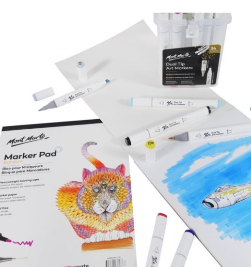 Sổ vẽ marker, A4/A5, Mont Marte, 25 tờ