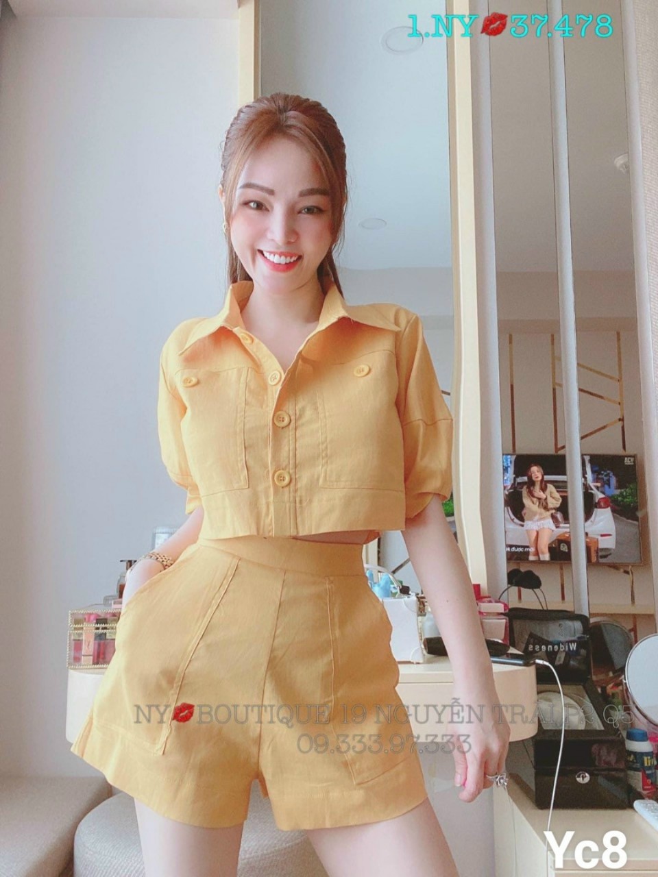 Set bộ nữ ngắn siêu xinh xắn tôn dáng cho các chị em