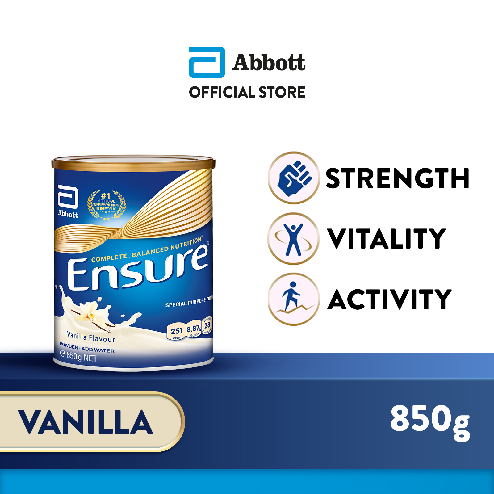 Ensure Regular Adult Nutrition Powder Vanilla 850g Lazada Singapore