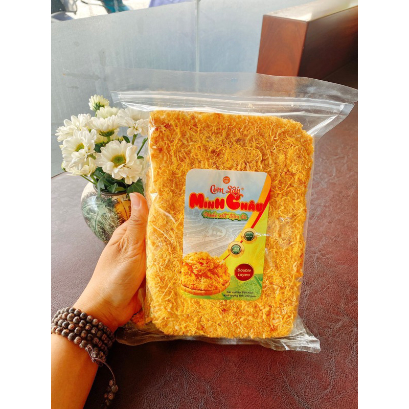 Cơm cháy (Cơm sấy) Minh Châu siêu ngon 250g Date dài