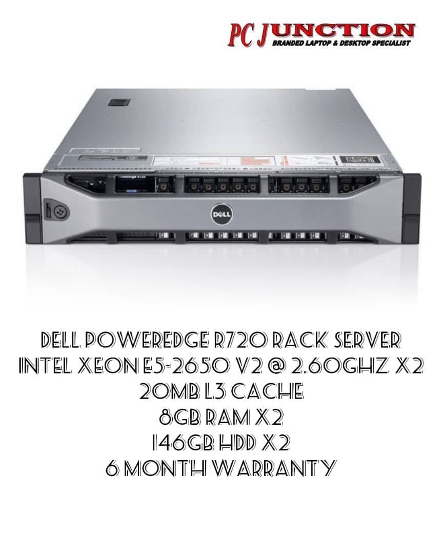 DELL PowerEdge R720 Rack Server (Intel Xeon E5-2650 V2 @ 2.60Ghz x2 ...