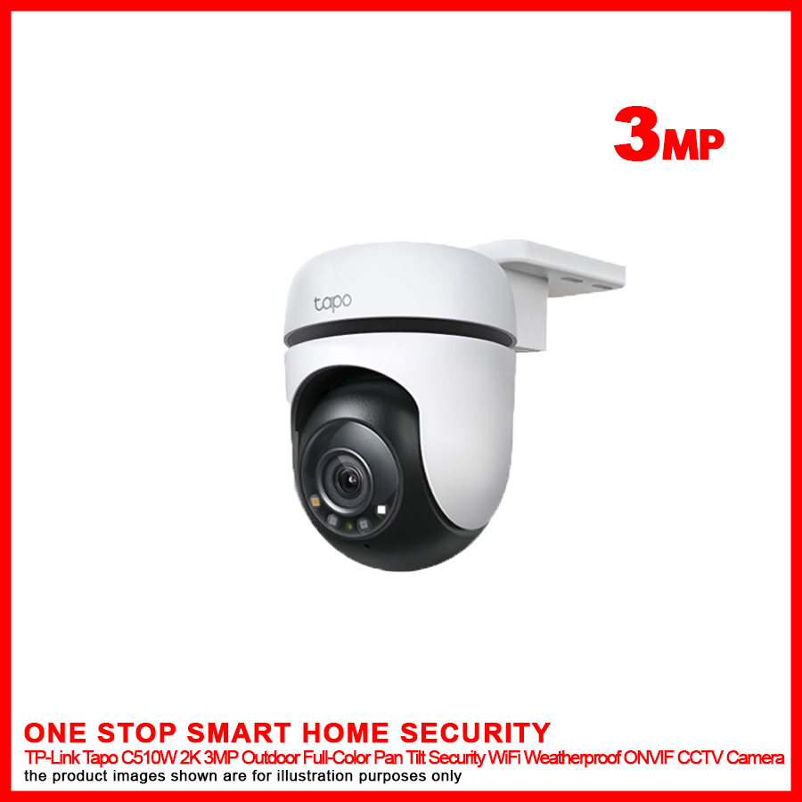 TP-Link Tapo C510W 3MP Outdoor Pan & Tilt Wi-Fi Security Camera with Night  Vision & Spotlights