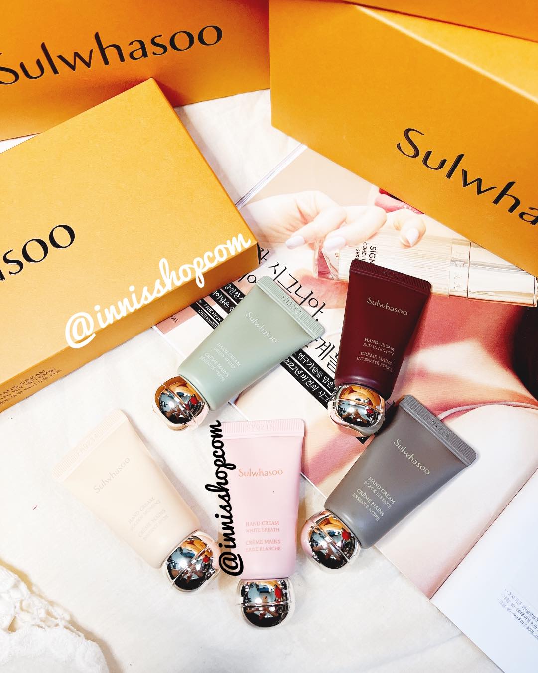 Set dưỡng da tay Sulwhasoo hand cream mini kit 5items