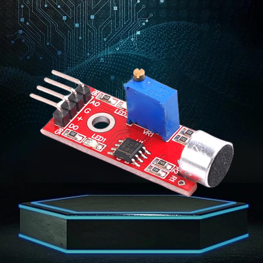 Cảm biến âm thanh Mô-đun nhận diện độ nhạy cao mô-đun chỉ đầu ra tín hiệu DC 4-6V LM393 cho đèn điều khiển bằng giọng nói