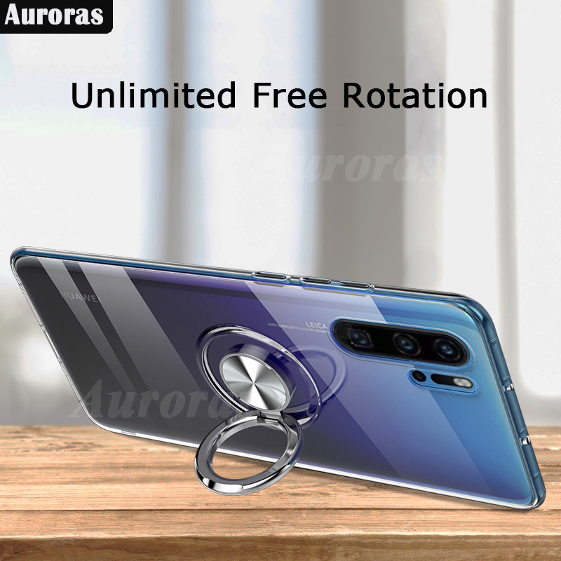 For OPPO F27 Pro Phone Case Ring Ultra Thin HD Clear Transparent Car Kickstand Bracket Soft Air Cushion Armor Cover for OPPO F27 Pro+ Cover Casing HP.