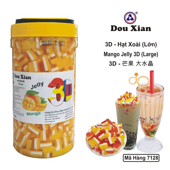 Thạch rau câu 3D Douxian hộp 2.5kg