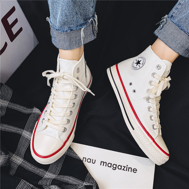 Giày CONVERSE TRẮNG Cổ Cao Nam Nữ[ẢNH THẬT + FULLBOX]