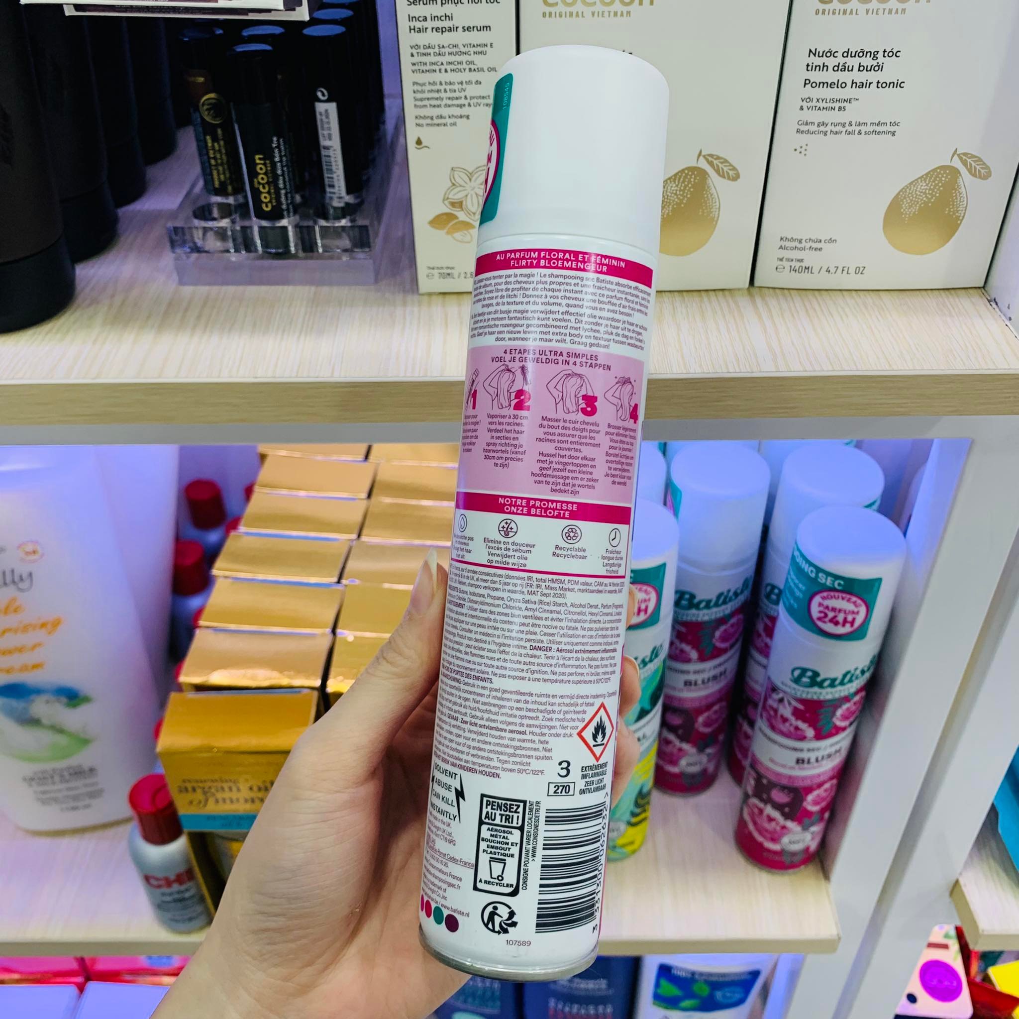 [SaigonScent] Dầu gội khô Batiste Dry Shampoo 200mL