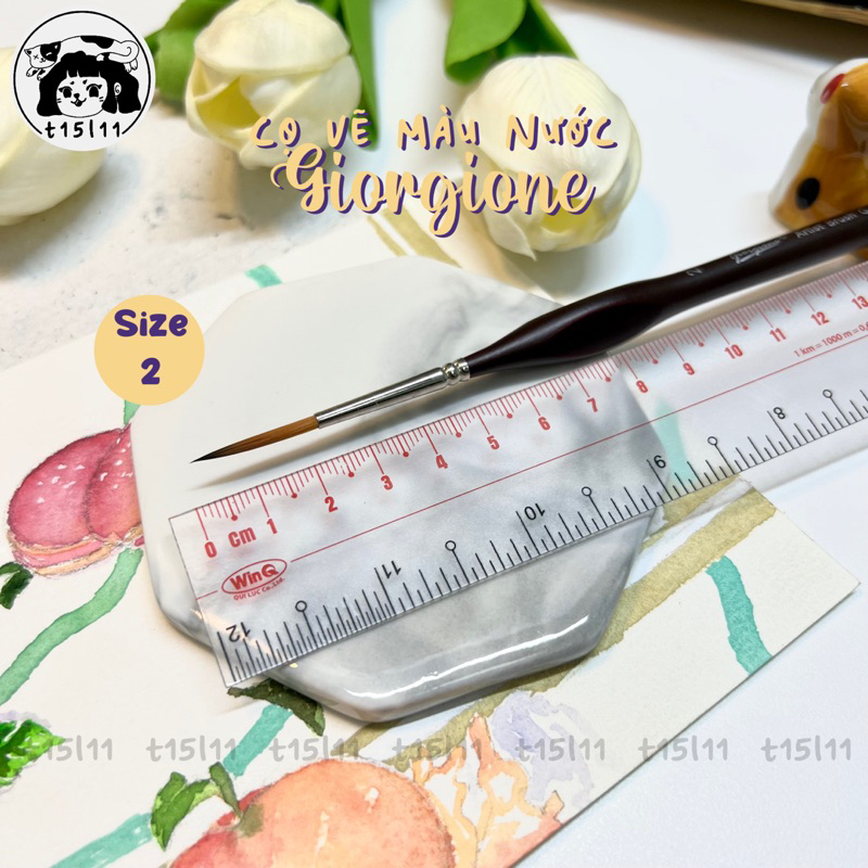 [t15l11] Cọ tỉa vẽ màu nước Giorgione
