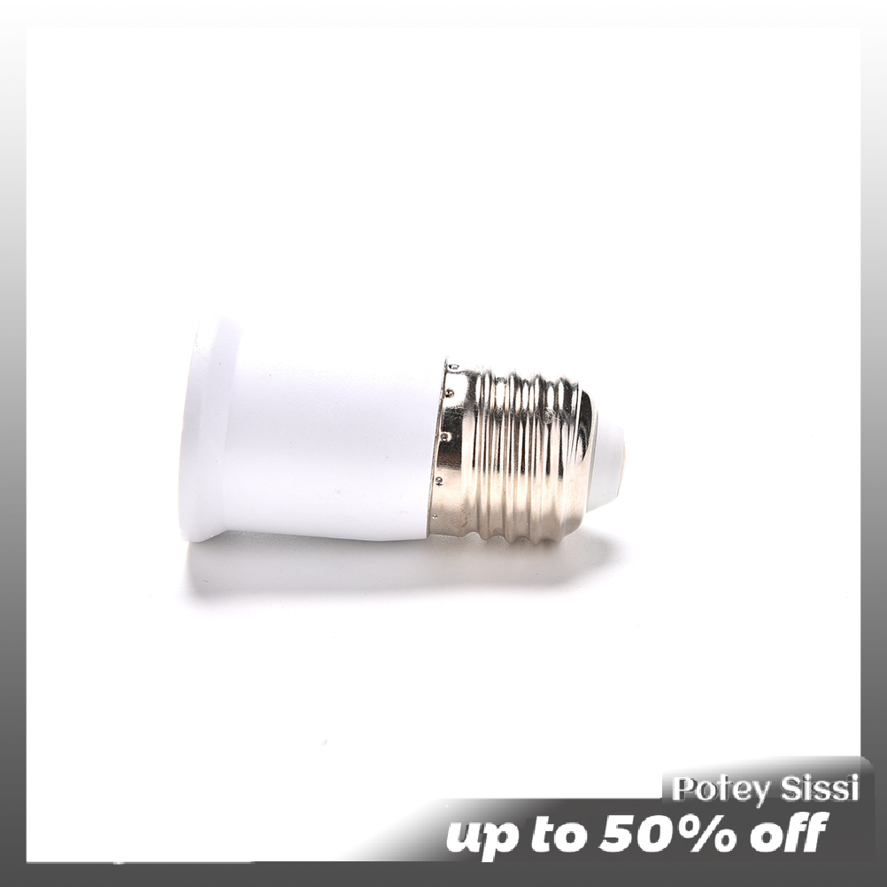 Potey E27 to E27 Extension Socket Base CLF LED Light Bulb Lamp Adapter Converter