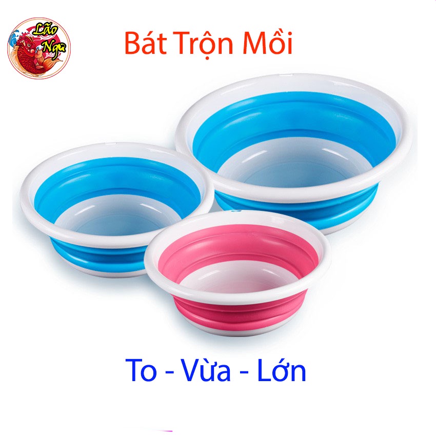 Bát Đựng Mồi, Trộn Mồi Câu Cá Gấp Gọn Cực Kỳ Tiện Lợi - Lão Ngư Fishing