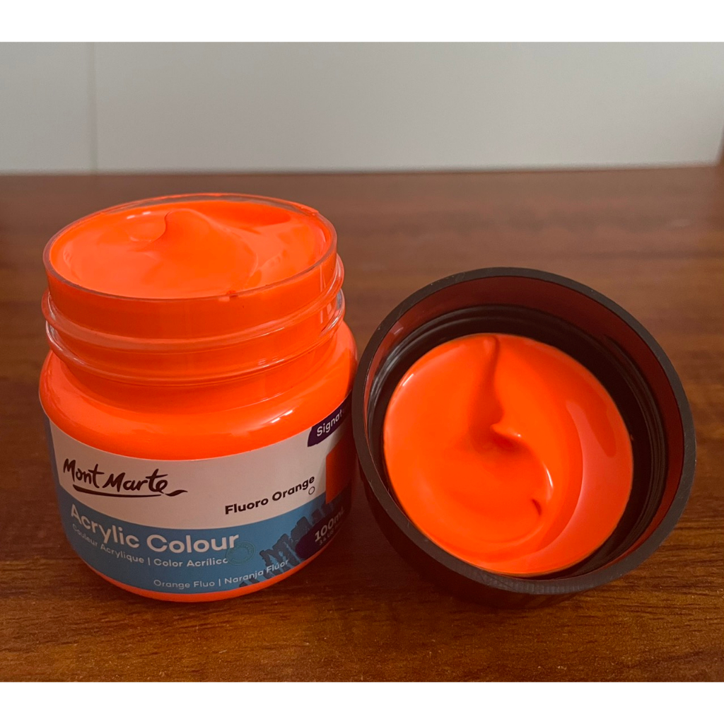 Màu Acrylic Phản Quang Mont Marte 100ml - Màu Dạ quang