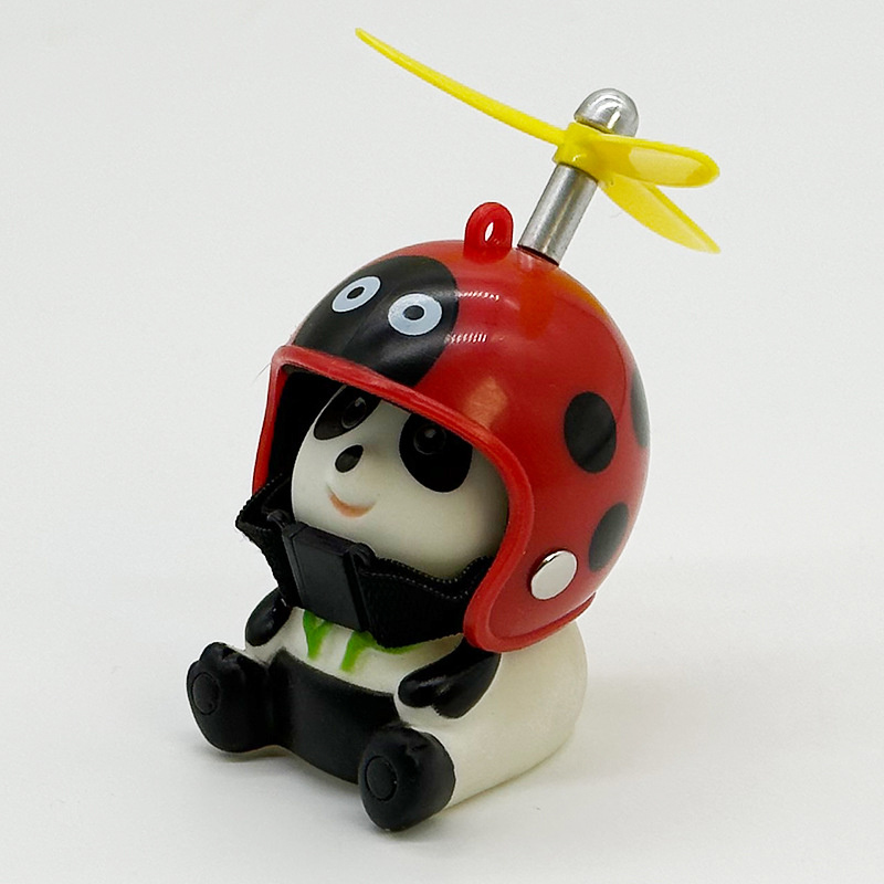 Car Styling Ornaments Car Little Yellow Duck Panda Pig Animal Toy Deaor Helmet Wind Broken Small Duck Bike Moto Driving Decor MAILANG. 