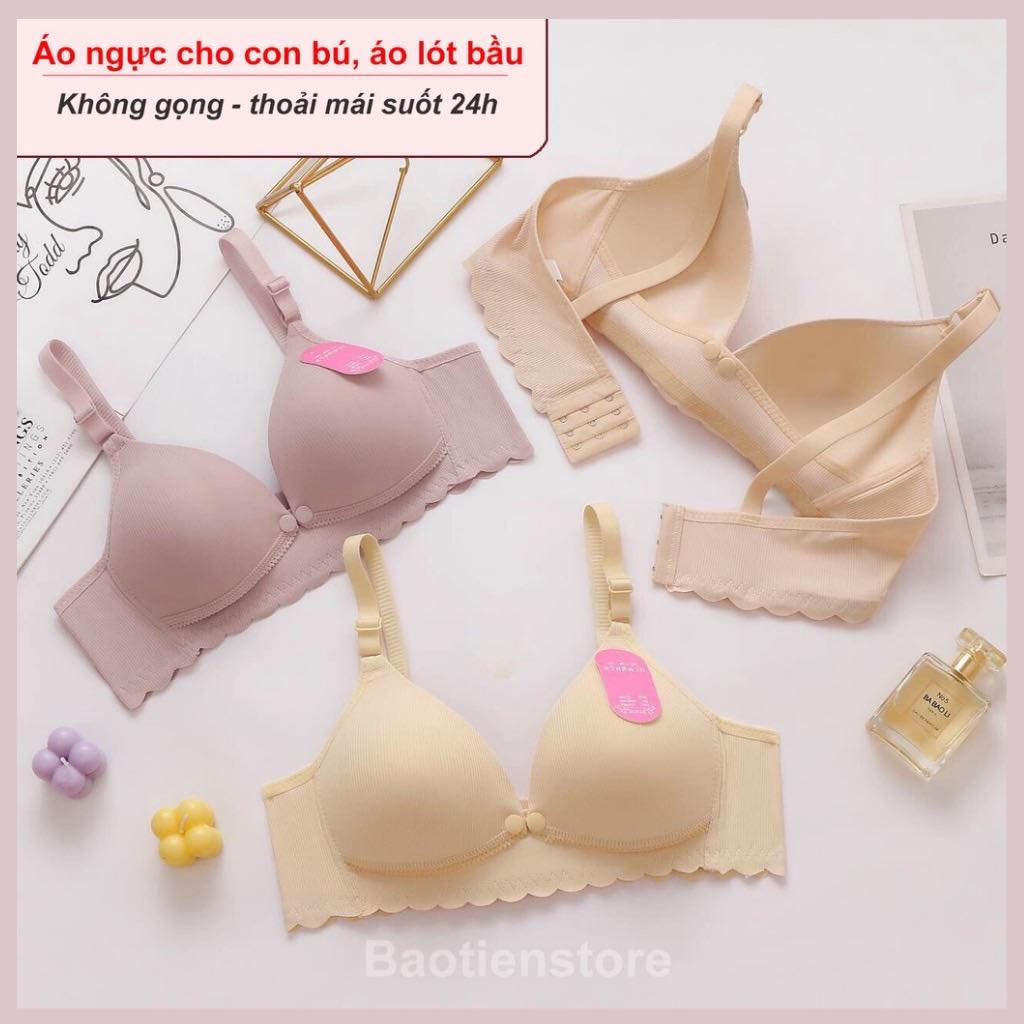 Áo lót ngực bầu cho con bú su đúc 811 - Mở cúc ngang tiện lợi - Không gọng nâng ngực | Đồ lót bà bầu