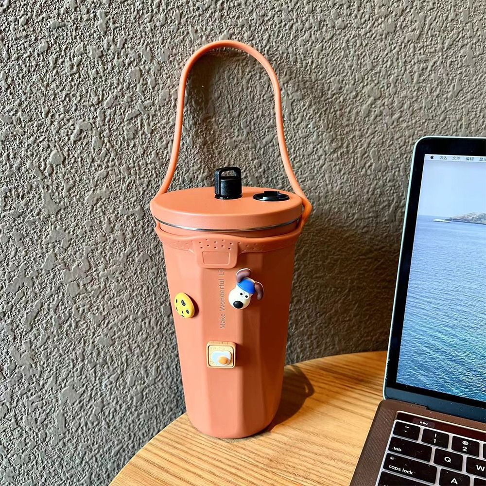 YEJIU5245 2Pcs Silicone Water Bottle Handle Keep Drinks Cold Leakproof Coffee Mug Accessory Durable Universal Insulated Tumblers for Tyeso 600ml/40oz Home Office Car