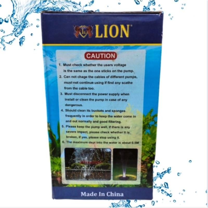 LION L 2600 Pompa kolam aquarium hidroponik