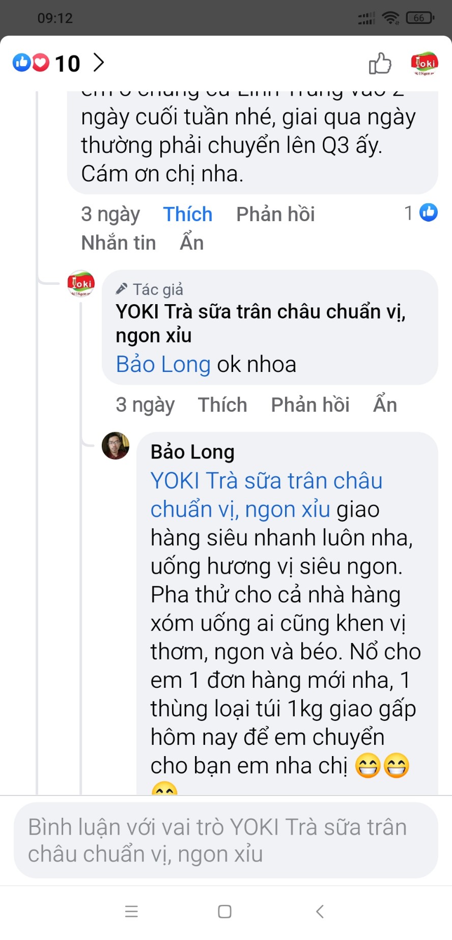 Yoki Trà sữa khoai môn 200g - 500g - 1kg