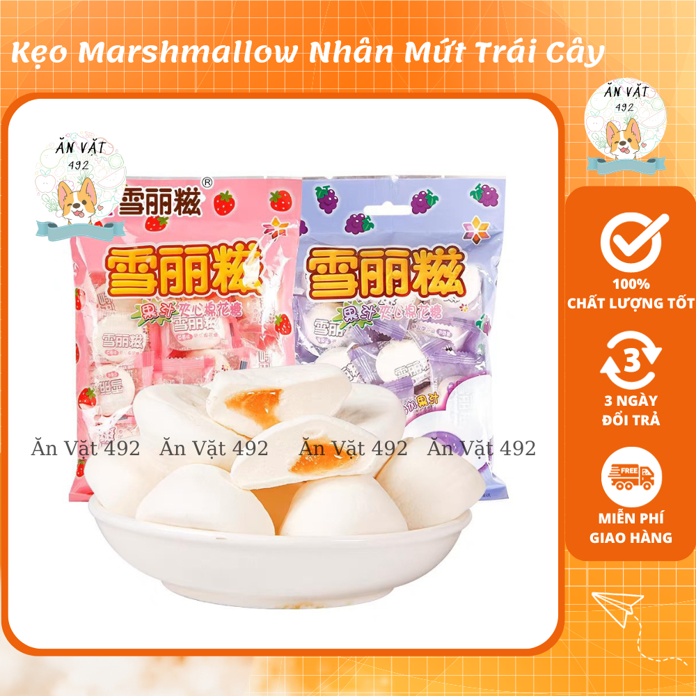 Kẹo Marshmallow Nhân Mứt Trái Cây - Ăn Vặt 492