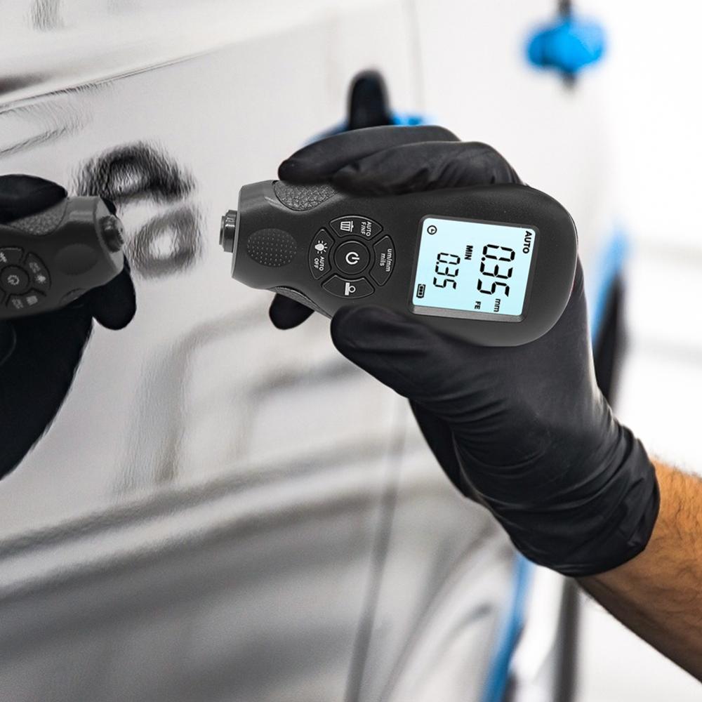 Paint Thickness Tester Automatic Detection Digital Coating Thickness Gauge High-precision Measuring Instruments for Manufacturing Metal Processing