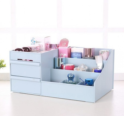 Kệ Nhựa Đựng Mỹ Phẩm 3 Tầng