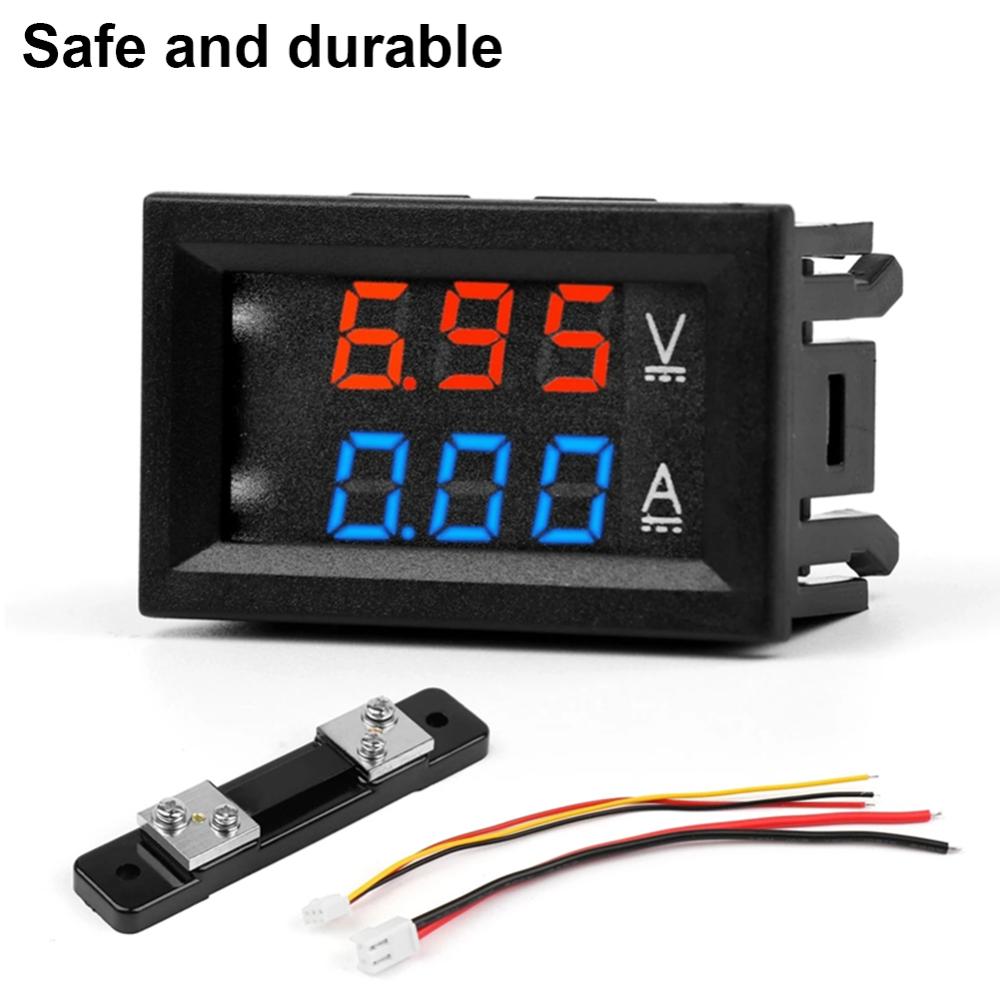【Original】Digital Voltage Current Meter 0.56inch LED Display 10A 50A 100A Amp Volt Amp Tester High Precision for Home Office