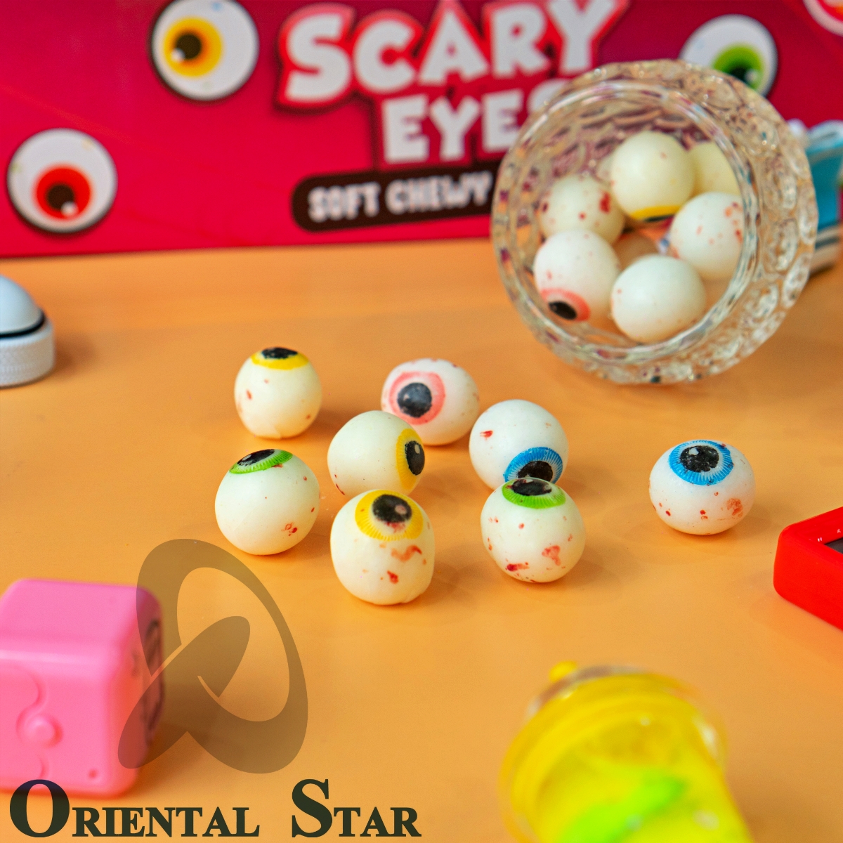 Kẹo dẻo con mắt kẹo hoa quả Scary Eyes