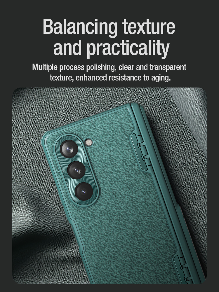 Nillkin Đối với Samsung Galaxy Z Fold 5 Điện thoại trường hợp Su Wing Folding Full Cover Camera Bảo vệ trường hợp đứng phiên bản Samsung Galaxy Z Fold 5 Vỏ bọc