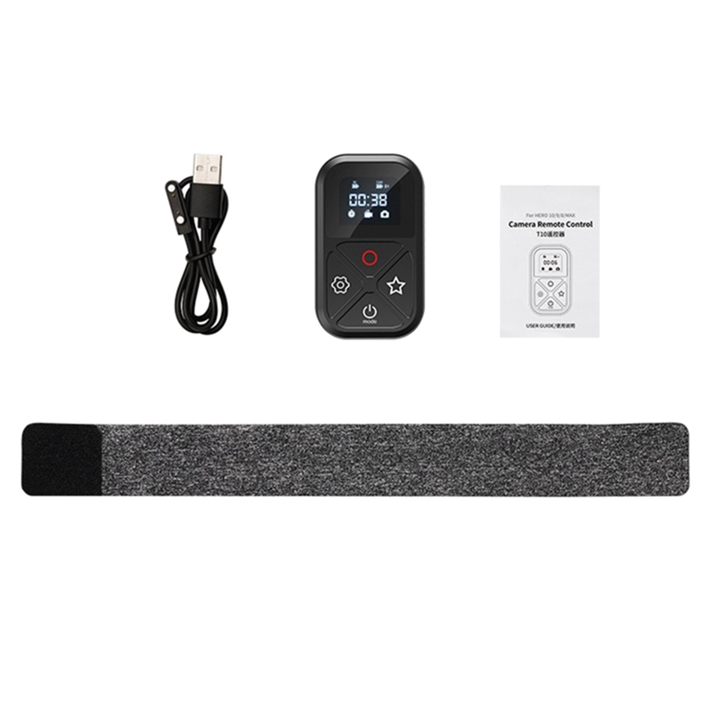 Smart Wireless Remote Control Waterproof Camera Controller for Go Pro Hero 8/9/10 MAX Remote Bluetooth-Compatible Durable Durable in Use Black