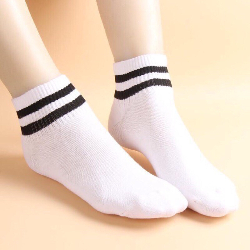 Set 10 đôi tất kẻ sọc Hàn Quốc được chọn màu