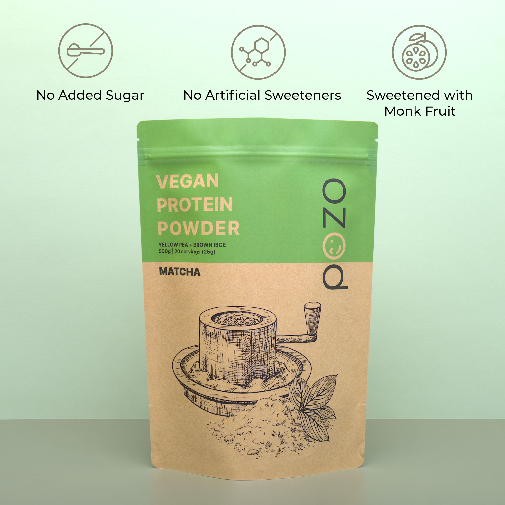 POZO Vegan Plant Based Protein Powders (500g) Hojicha, Matcha