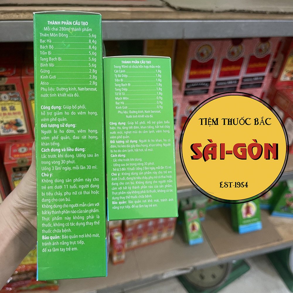 Thiên Môn Bổ Phổi Bình Đông 280ml