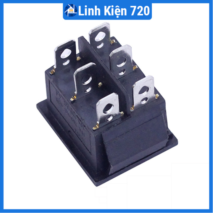 Công tắc bập bênh KCD4 250VAC 16A 6P 3 chế độ