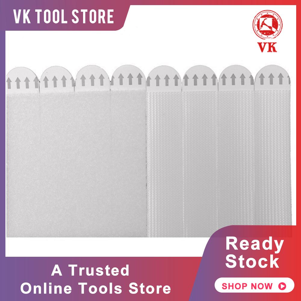 12 Pairs Double Side Hook Loop Mounting Tape Various Sized Removable Wall Fastener Wall Hangers Strips for Home Decor
