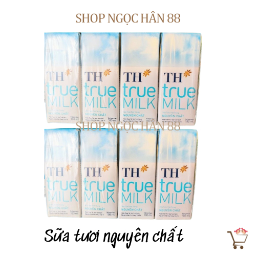 Lốc 4 hộp sữa th true milk 180ml