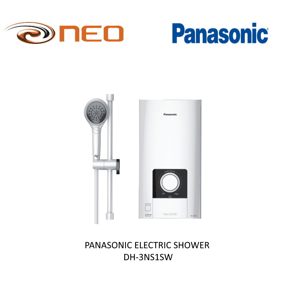 PANASONIC ELECTRIC WATER SHOWER | DH-3NS1SW| WHITE | Lazada Singapore
