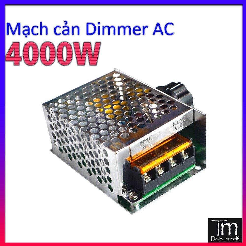 Mạch cản điện dimmer ac 4000w vỏ nhôm