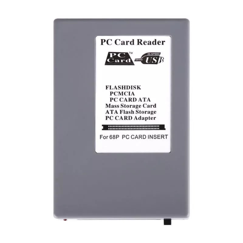 USB 2.0 PCMCIA PC Card Reader ATA Card Reader For 68P PC Card Instert PC To USB CF Cards Adapter Reader 2023NEW