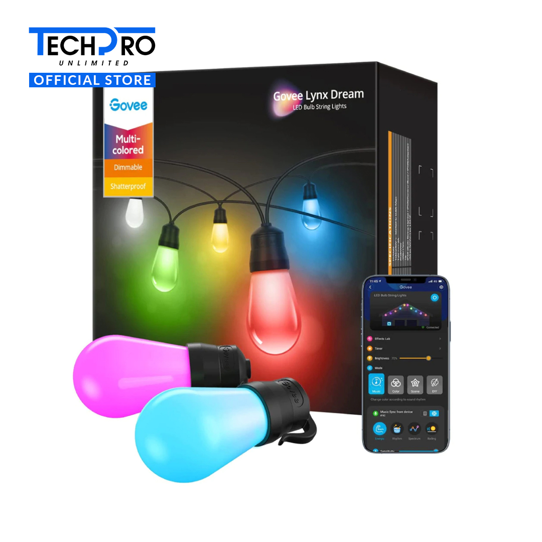 Govee MultiColored Lynx Dream LED Bulb String Lights 20000H Lazada PH