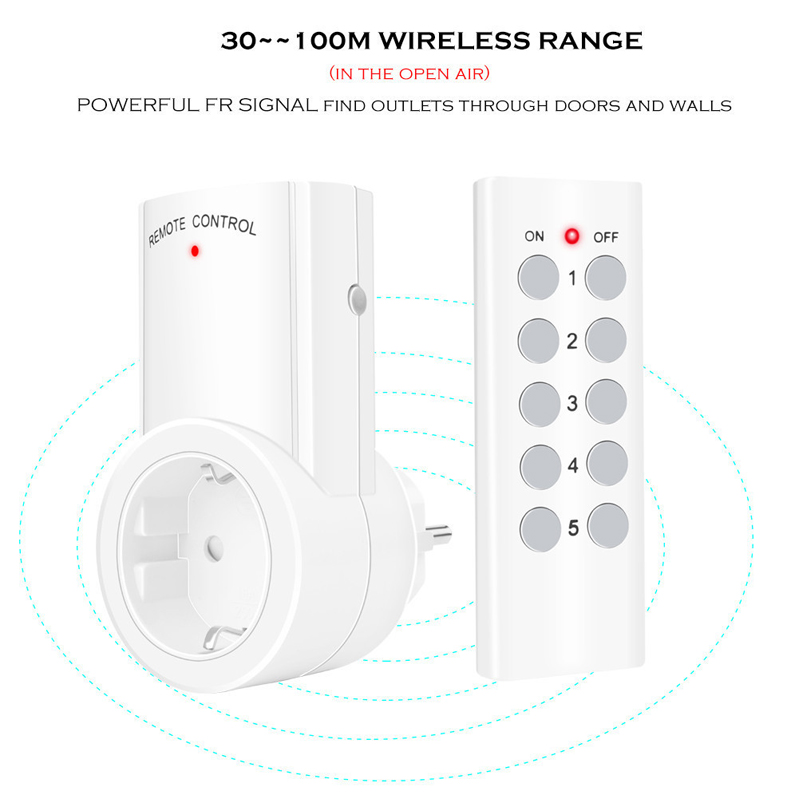【Essential Good Item】Wireless Smart Remote Control Socket EU 16A Household Energy Saving 433MHZ Electrical Outlet Switch Plug 220V 230V. 