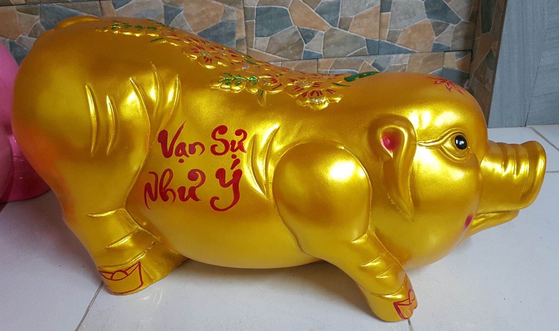 Lợn đất to khổng lồ hoa nổi cực đẹp