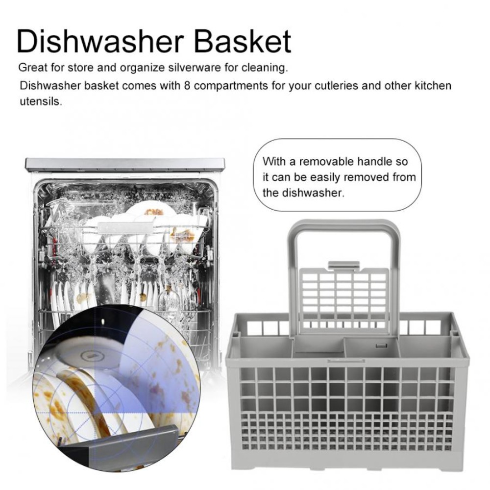 DANMO Washable Universal Fork Chopsticks Portable Replacement Storage Box Kitchen Dishwasher Parts Dishwasher Basket Cutlery Container