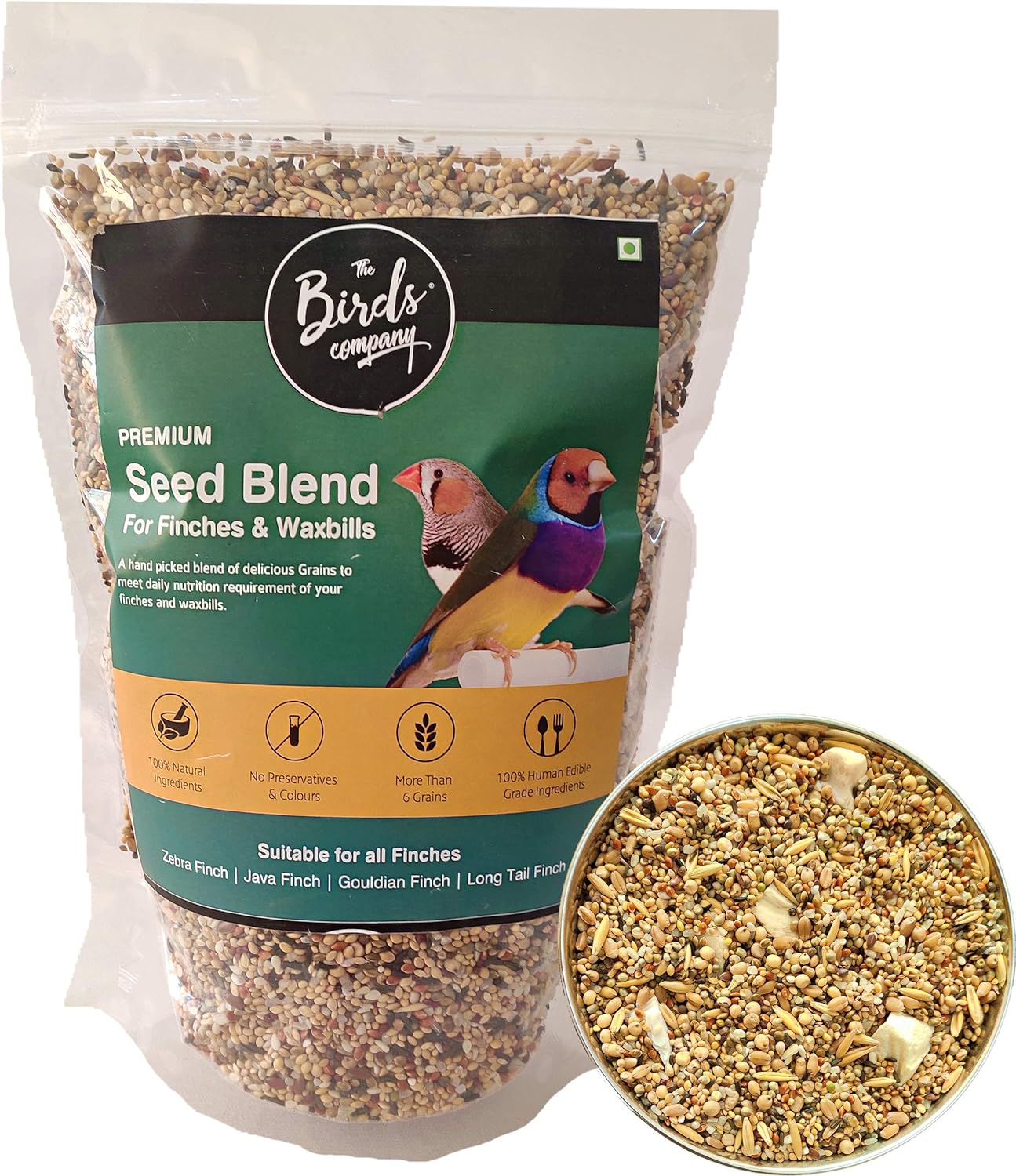 View of Thor Natural and Healthy Seed Mix Bird Food For All Life Stages ...