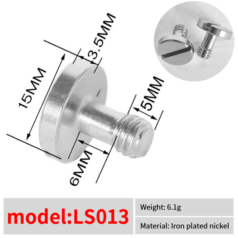 High Quality Camera Screw Set 1/4 Inch Quick Release Plate Screw DSLR Accessories Tripod Mount Adapter For DSLR Camera Tripod XUANTING. 