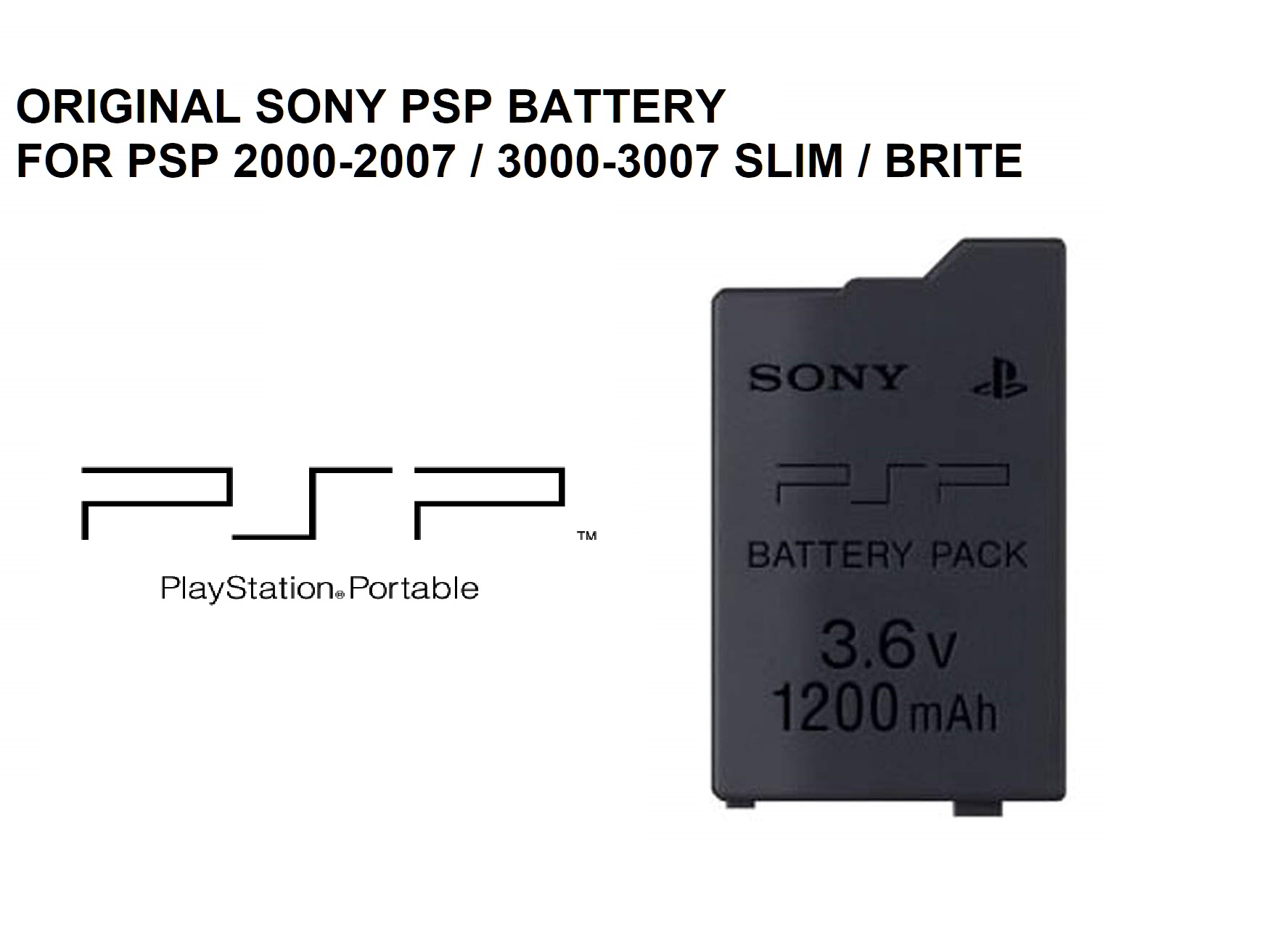 Batería PSP-S110 para Sony PSP Slim & Lite / PSP Brite
